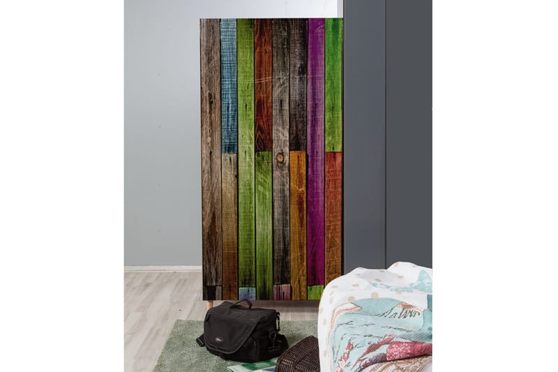 Vellavie Garderobe Regnbuepanel - Flerfarget - Oppbevaring - Klesoppbevaring - Garderober & garderobesystem