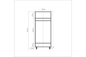 Vellavie Garderobe Regnbuepanel - Flerfarget - Oppbevaring - Klesoppbevaring - Garderober & garderobesystem