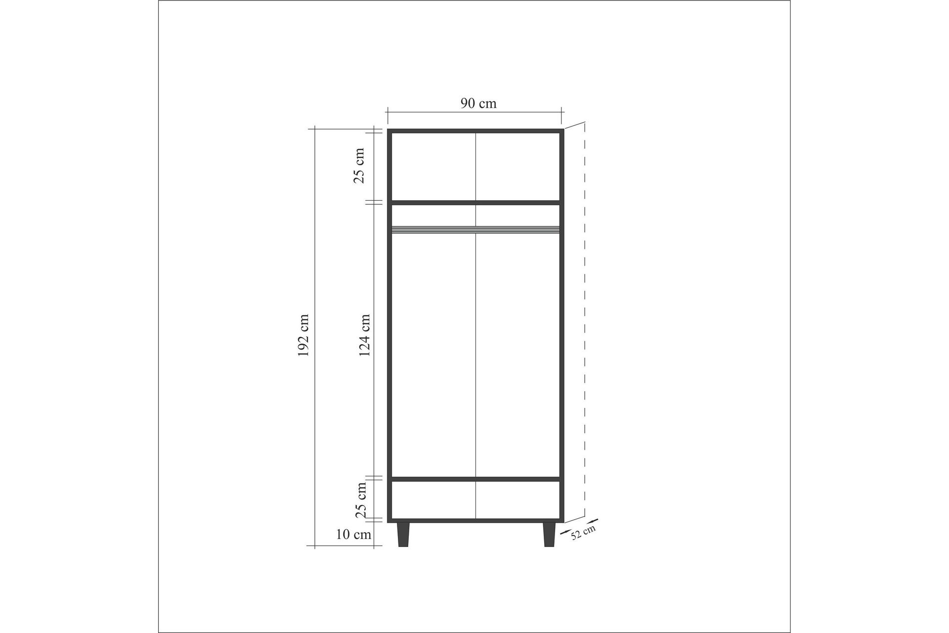 Vellavie Garderobe Roser - Mørkebrun - Oppbevaring - Klesoppbevaring - Garderober & garderobesystem