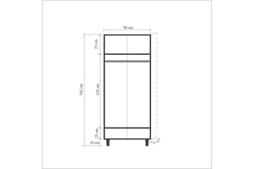 Vellavie Garderobe Roser - Mørkebrun - Oppbevaring - Klesoppbevaring - Garderober & garderobesystem