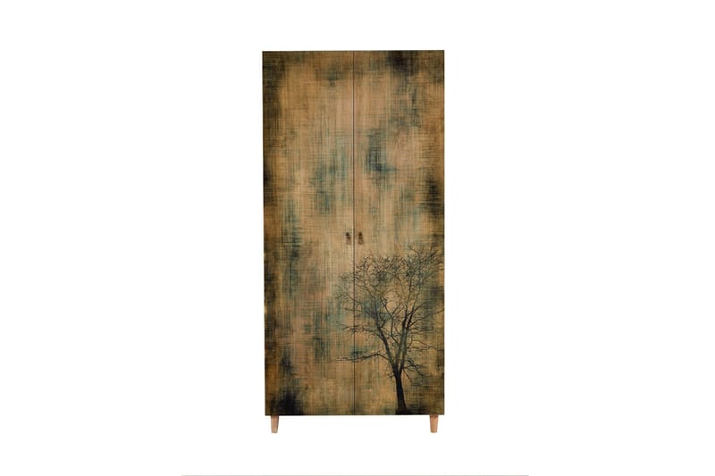 Vellavie Garderobe Tresilhuett, Grønn/Brun