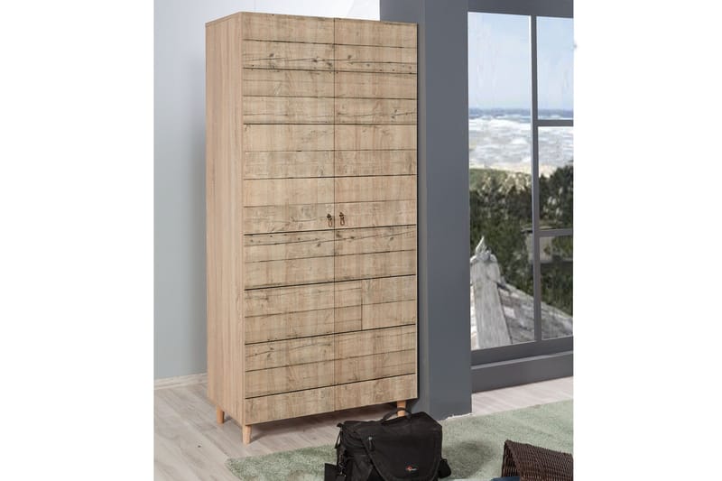 Vellavie Garderobe Panel - Brun - Oppbevaring - Klesoppbevaring - Garderober & garderobesystem
