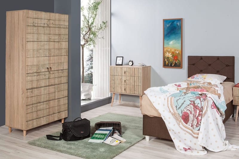 Vellavie Garderobe Panel - Brun - Oppbevaring - Klesoppbevaring - Garderober & garderobesystem