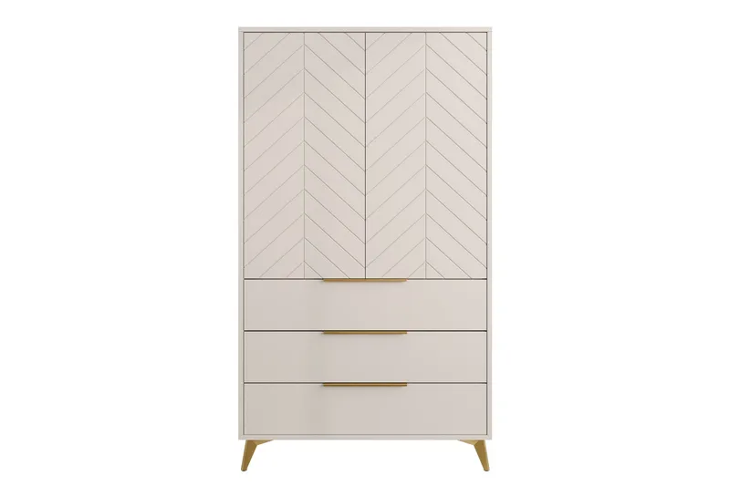 Vemdalen Garderobe 104 cm - Sand beige - Oppbevaring - Klesoppbevaring - Garderober & garderobesystem