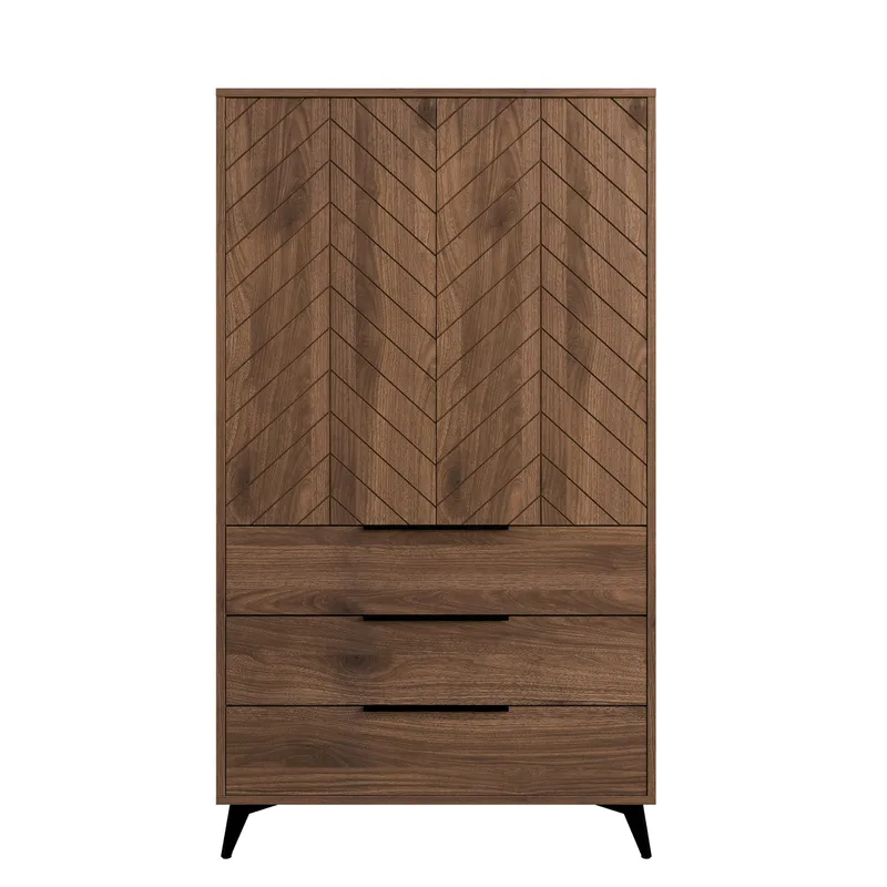 Vemdalen Garderobe 104x180 cm, brun