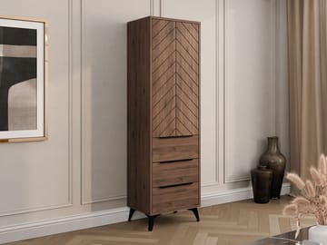 Vemdalen Garderobe 54x180 cm - brun - Oppbevaring - Klesoppbevaring - Garderober & garderobesystem - Garderobeskap & klesskap