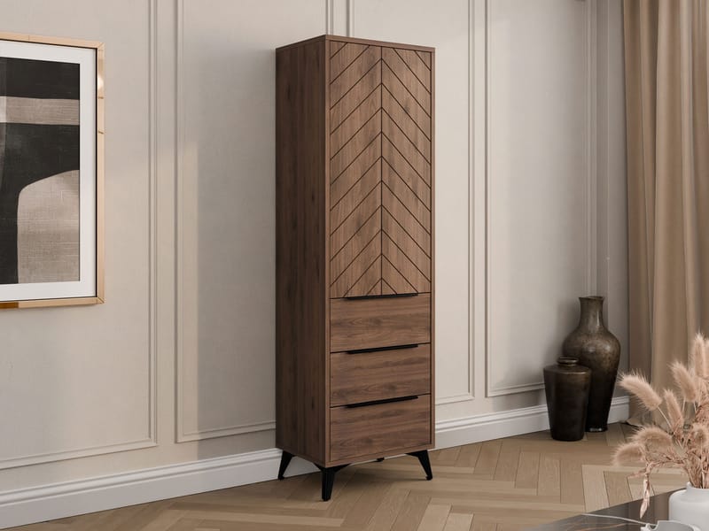 Vemdalen Garderobe 54x180 cm - brun - Oppbevaring - Klesoppbevaring - Garderober & garderobesystem - Garderobeskap & klesskap