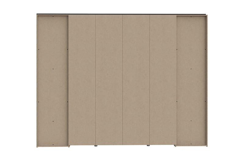 Vergina Garderobe 62x280 cm - Brun/Svart - Oppbevaring - Klesoppbevaring - Garderober & garderobesystem