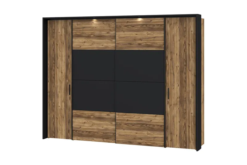 Vergina Garderobe 62x280 cm - Brun/Svart - Oppbevaring - Klesoppbevaring - Garderober & garderobesystem