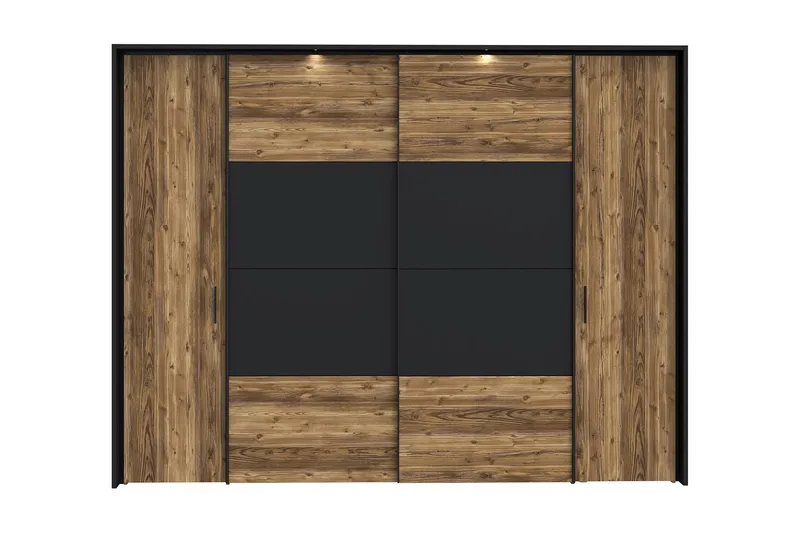 Vergina Garderobe 62x280 cm - Brun/Svart - Oppbevaring - Klesoppbevaring - Garderober & garderobesystem