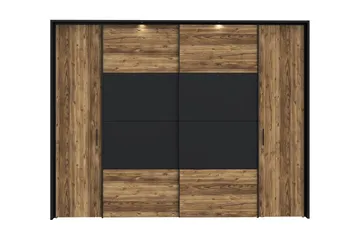 Vergina Garderobe 62x280 cm - Brun/Svart - Oppbevaring - Klesoppbevaring - Garderober & garderobesystem
