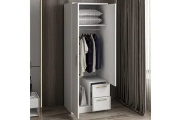 Vespera Garderobe 60x171,8 cm - Hvit - Oppbevaring - Klesoppbevaring - Garderober & garderobesystem