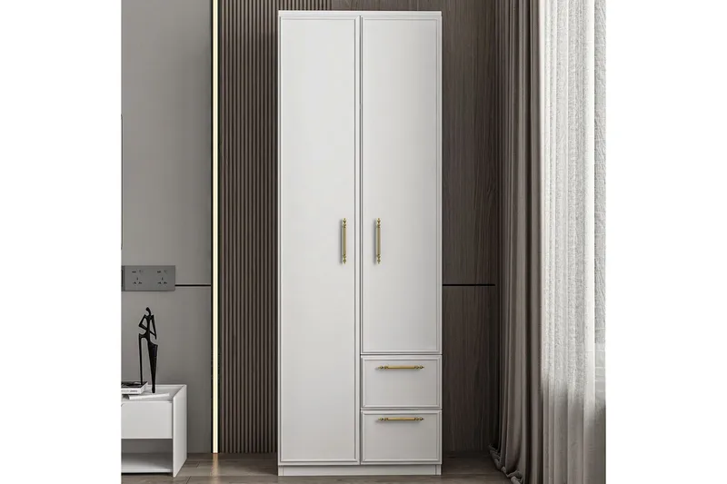 Vespera Garderobe 60x171,8 cm - Hvit - Oppbevaring - Klesoppbevaring - Garderober & garderobesystem