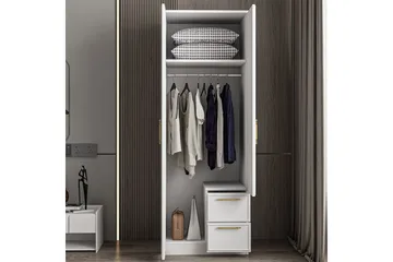 Vespera Garderobe 60x171,8 cm - Hvit - Oppbevaring - Klesoppbevaring - Garderober & garderobesystem