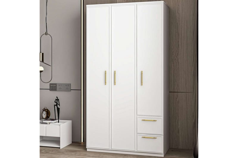 Vespera Garderobe 90x171,8 cm - Hvit - Oppbevaring - Klesoppbevaring - Garderober & garderobesystem