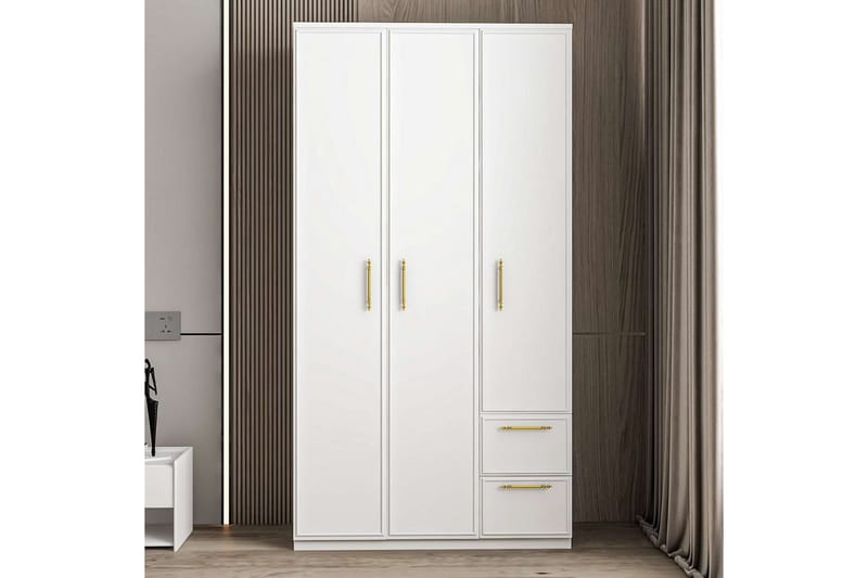 Vespera Garderobe 90x171,8 cm - Hvit - Oppbevaring - Klesoppbevaring - Garderober & garderobesystem
