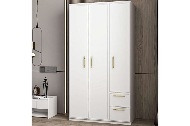 Vespera Garderobe 90x171,8 cm - Hvit - Oppbevaring - Klesoppbevaring - Garderober & garderobesystem