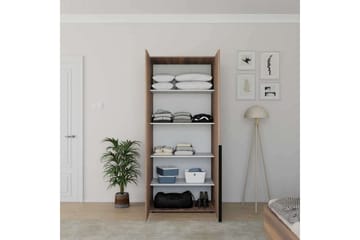 Vornic Garderobe 90x210 cm - Valnøtt - Oppbevaring - Klesoppbevaring - Garderober & garderobesystem