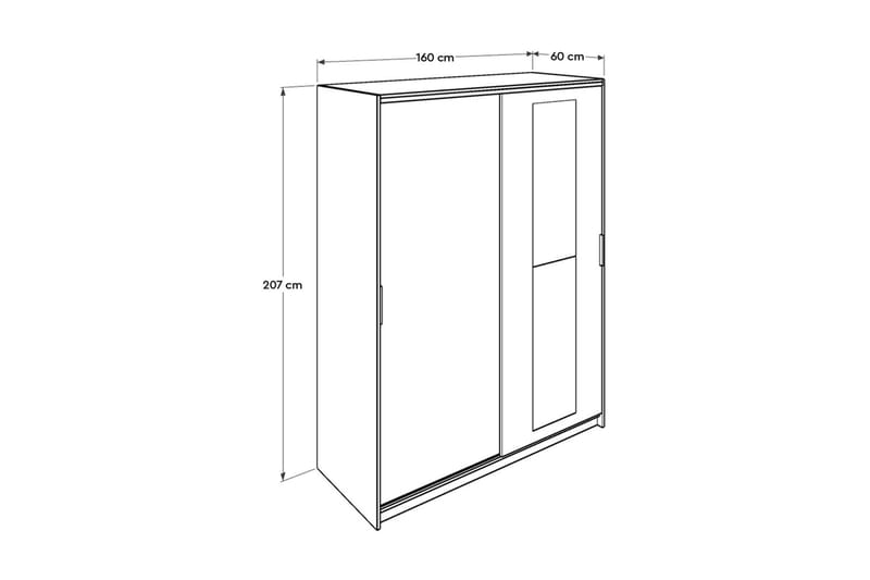 Wardrobe Eik-Sonoma - Oppbevaring - Klesoppbevaring - Garderober & garderobesystem