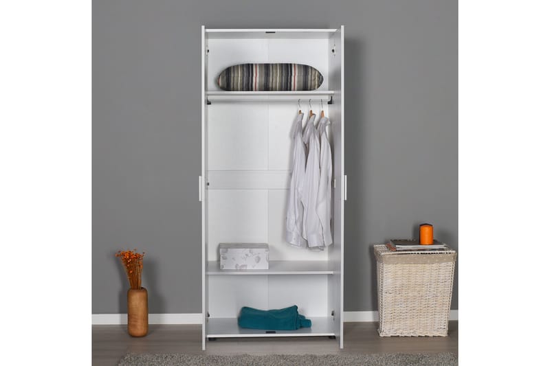 Wardrobe Hvit - Hvit - Oppbevaring - Klesoppbevaring - Garderober & garderobesystem