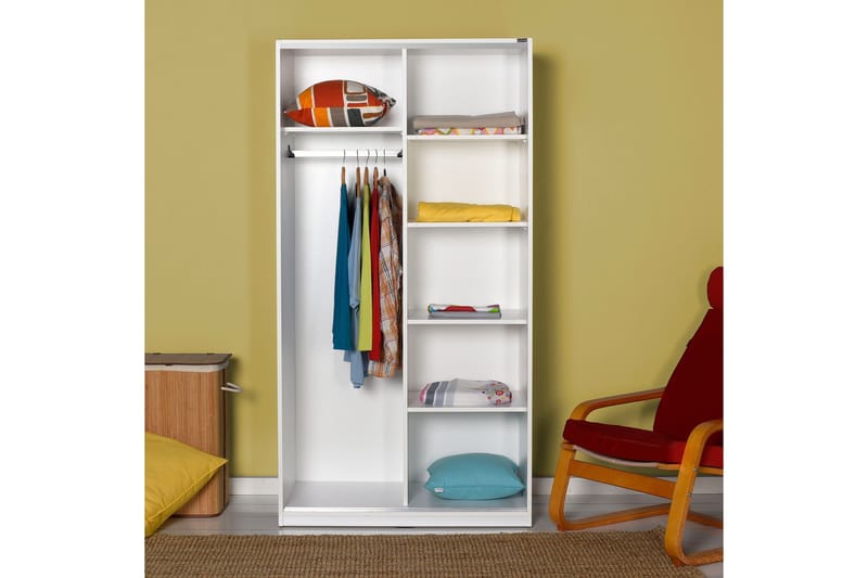 Wardrobe Hvit - Hvit - Oppbevaring - Klesoppbevaring - Garderober & garderobesystem