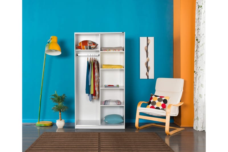 Wardrobe Hvit - Hvit - Oppbevaring - Klesoppbevaring - Garderober & garderobesystem