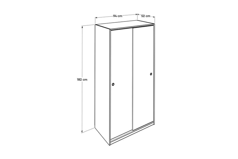 Wardrobe Hvit - Hvit - Oppbevaring - Klesoppbevaring - Garderober & garderobesystem