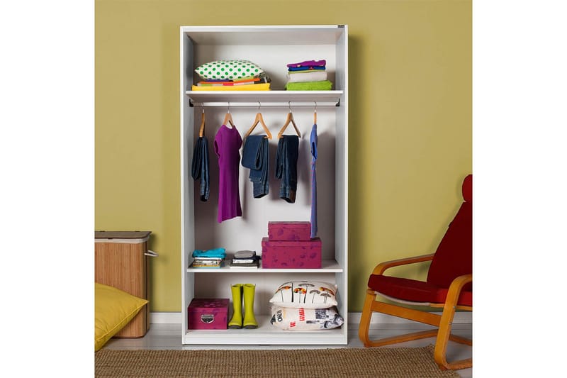 Wardrobe Hvit - Hvit - Oppbevaring - Klesoppbevaring - Garderober & garderobesystem