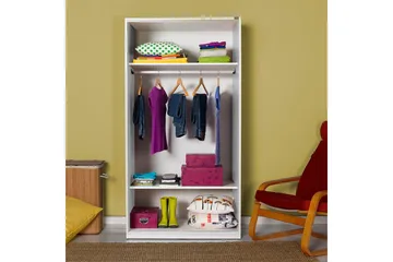 Wardrobe Hvit - Hvit - Oppbevaring - Klesoppbevaring - Garderober & garderobesystem