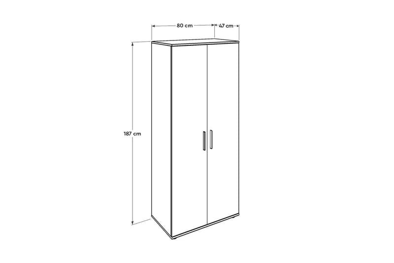 Wardrobe Hvit - Oppbevaring - Klesoppbevaring - Garderober & garderobesystem