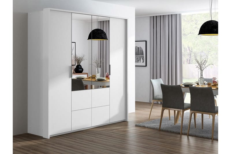 Wedena Garderobe 208 cm - Hvit - Oppbevaring - Klesoppbevaring - Garderober & garderobesystem