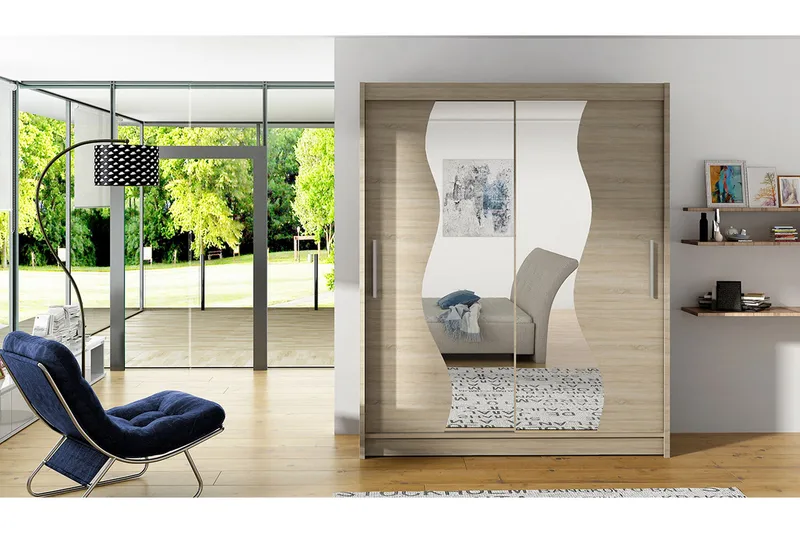 West Garderobe 150x58x200 cm - Oppbevaring - Klesoppbevaring - Garderober & garderobesystem