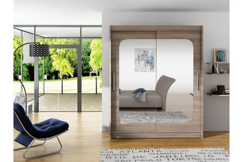 West Garderobe 150x58x200 cm - Oppbevaring - Klesoppbevaring - Garderober & garderobesystem