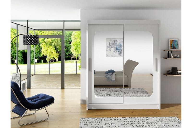 West Garderobe 150x58x200 cm - Oppbevaring - Klesoppbevaring - Garderober & garderobesystem