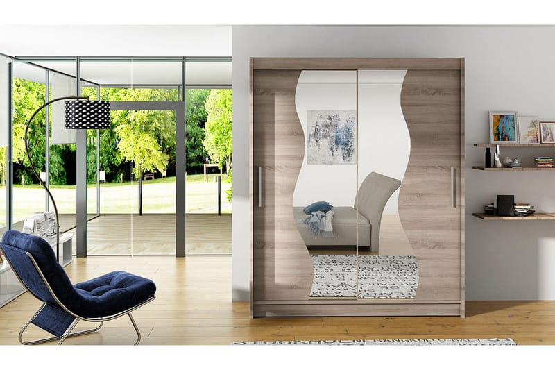 West Garderobe 150x58x200 cm - Oppbevaring - Klesoppbevaring - Garderober & garderobesystem