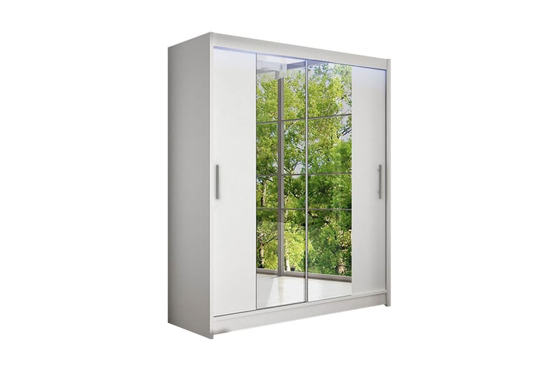 Westa Garderob 150x58x200 cm - Hvit - Oppbevaring - Klesoppbevaring - Garderober & garderobesystem