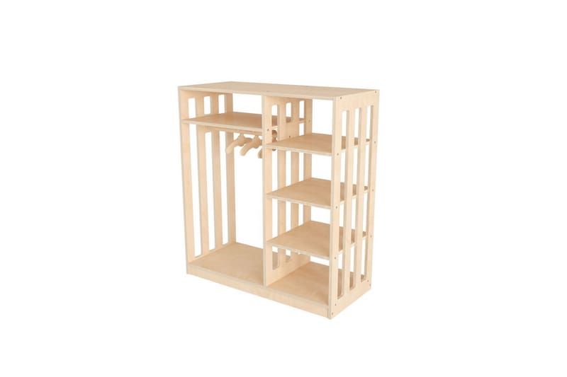 Winters Garderobe 90x100 cm - Natur - Oppbevaring - Klesoppbevaring - Garderober & garderobesystem
