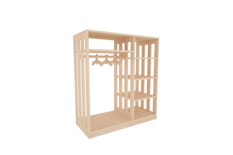 Winters Garderobe 90x100 cm - Natur - Oppbevaring - Klesoppbevaring - Garderober & garderobesystem