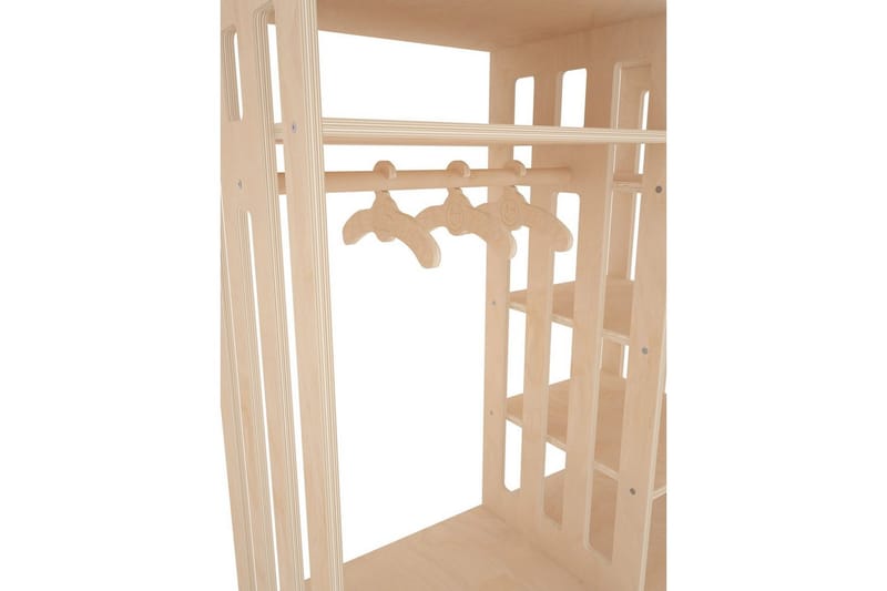 Winters Garderobe 90x100 cm - Natur - Oppbevaring - Klesoppbevaring - Garderober & garderobesystem