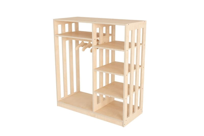 Winters Garderobe 90x100 cm - Natur - Oppbevaring - Klesoppbevaring - Garderober & garderobesystem