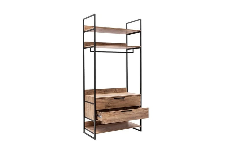 Witonia Garderobe 104x52 cm - Natur - Oppbevaring - Klesoppbevaring - Stumtjener - Klesstativ