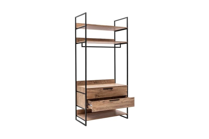 Witonia Garderobe 104x52 cm - Natur - Oppbevaring - Klesoppbevaring - Garderober & garderobesystem
