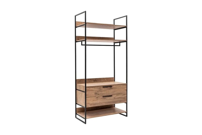 Witonia Garderobe 104x52 cm - Natur - Oppbevaring - Klesoppbevaring - Garderober & garderobesystem
