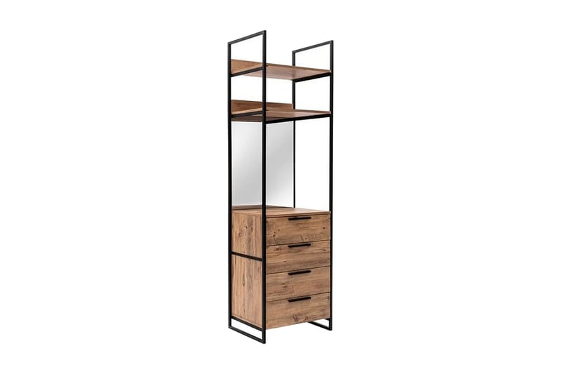 Witonia Garderobe 64x52 cm - Natur - Oppbevaring - Klesoppbevaring - Garderober & garderobesystem