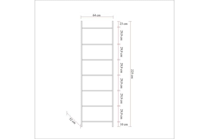 Witonia Garderobe 64x52 cm - Natur - Oppbevaring - Klesoppbevaring - Garderober & garderobesystem