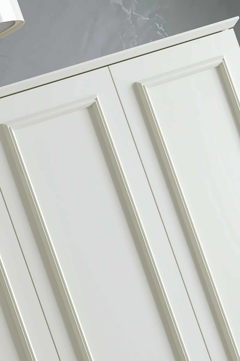 Wonthaggi garderobe 140x182 cm - Hvit - Oppbevaring - Klesoppbevaring - Garderober & garderobesystem - Garderobeskap & klesskap