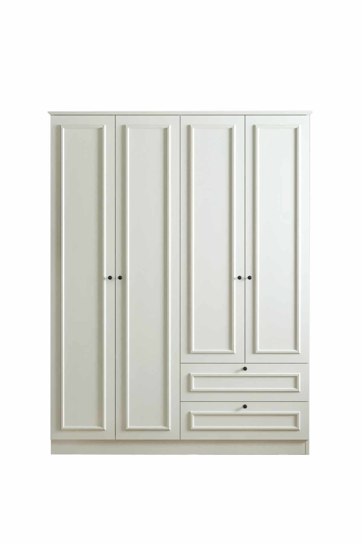 Wonthaggi garderobe 140x210 cm - Hvit