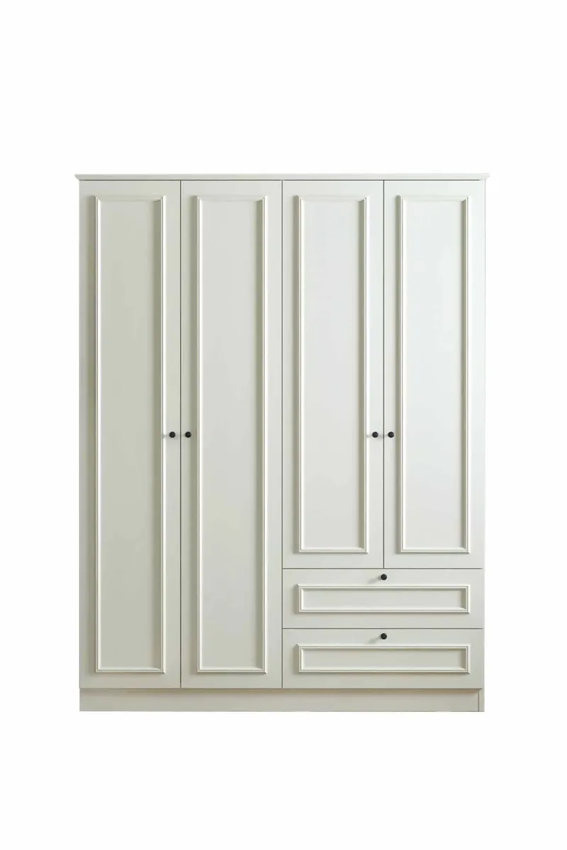Wonthaggi garderobe 140x210 cm, Hvit