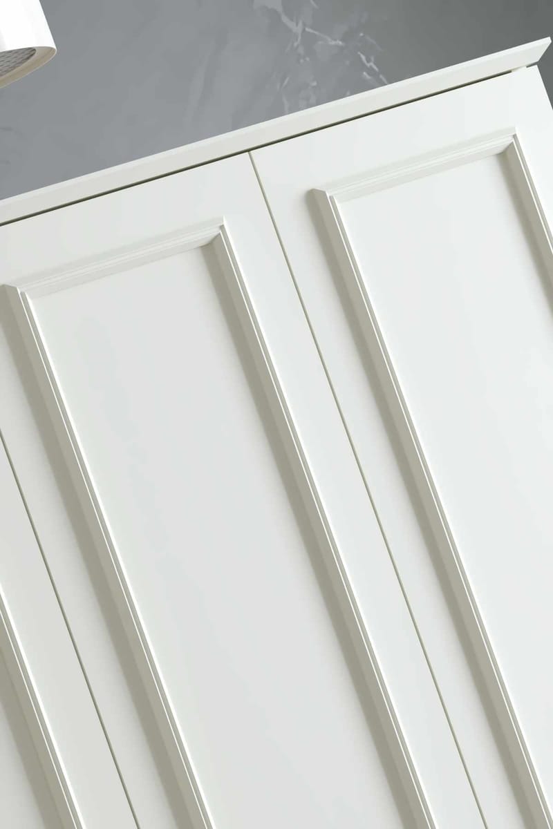 Wonthaggi garderobe 140x210 cm - Hvit - Oppbevaring - Klesoppbevaring - Garderober & garderobesystem - Garderobeskap & klesskap