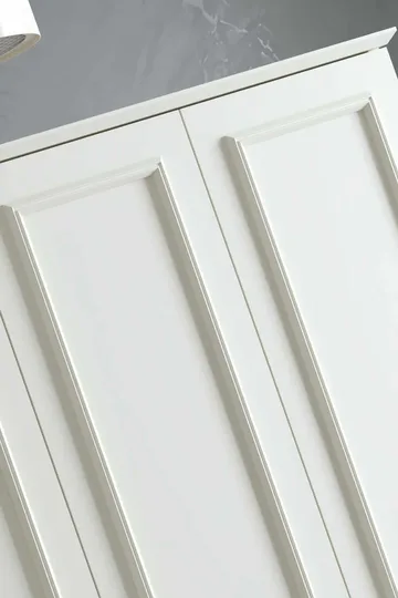 Wonthaggi garderobe 140x210 cm - Hvit - Oppbevaring - Klesoppbevaring - Garderober & garderobesystem - Garderobeskap & klesskap